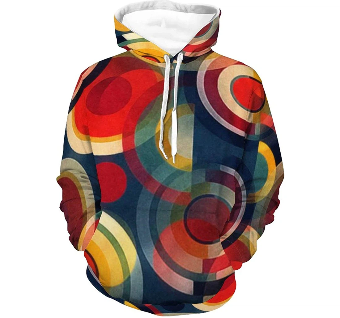 Graphic Big Tall Hoody Bauhaus Circle Athletic Women's Workout - 3D Printed Pullover Hoodie