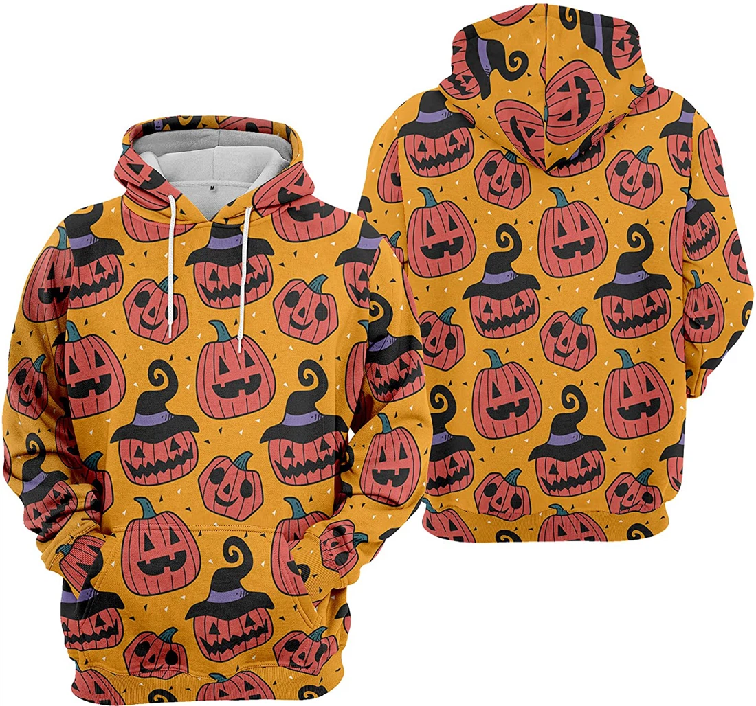 Pumpkin Bat Ghost Specimen Jars Candle Halloween - 3D Printed Pullover Hoodie