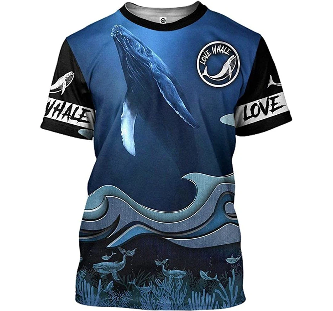 Whale Watchin Shirts - 3D Printed T-shirt