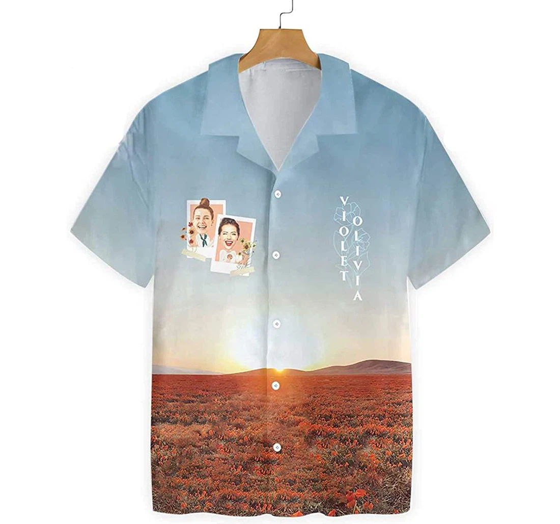 Custom Friends All I Need Is My Bff Personalized Friendship Customize Face Name Funny Gift Idea Hawaiian Shirt, Button Up Aloha Shirt For Men, Women