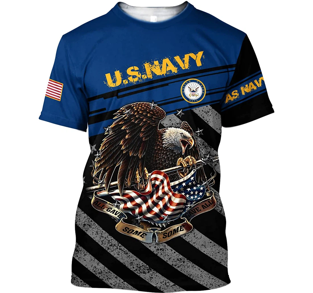 Us Navy Us Veteran Shirts - 3D Printed T-shirt
