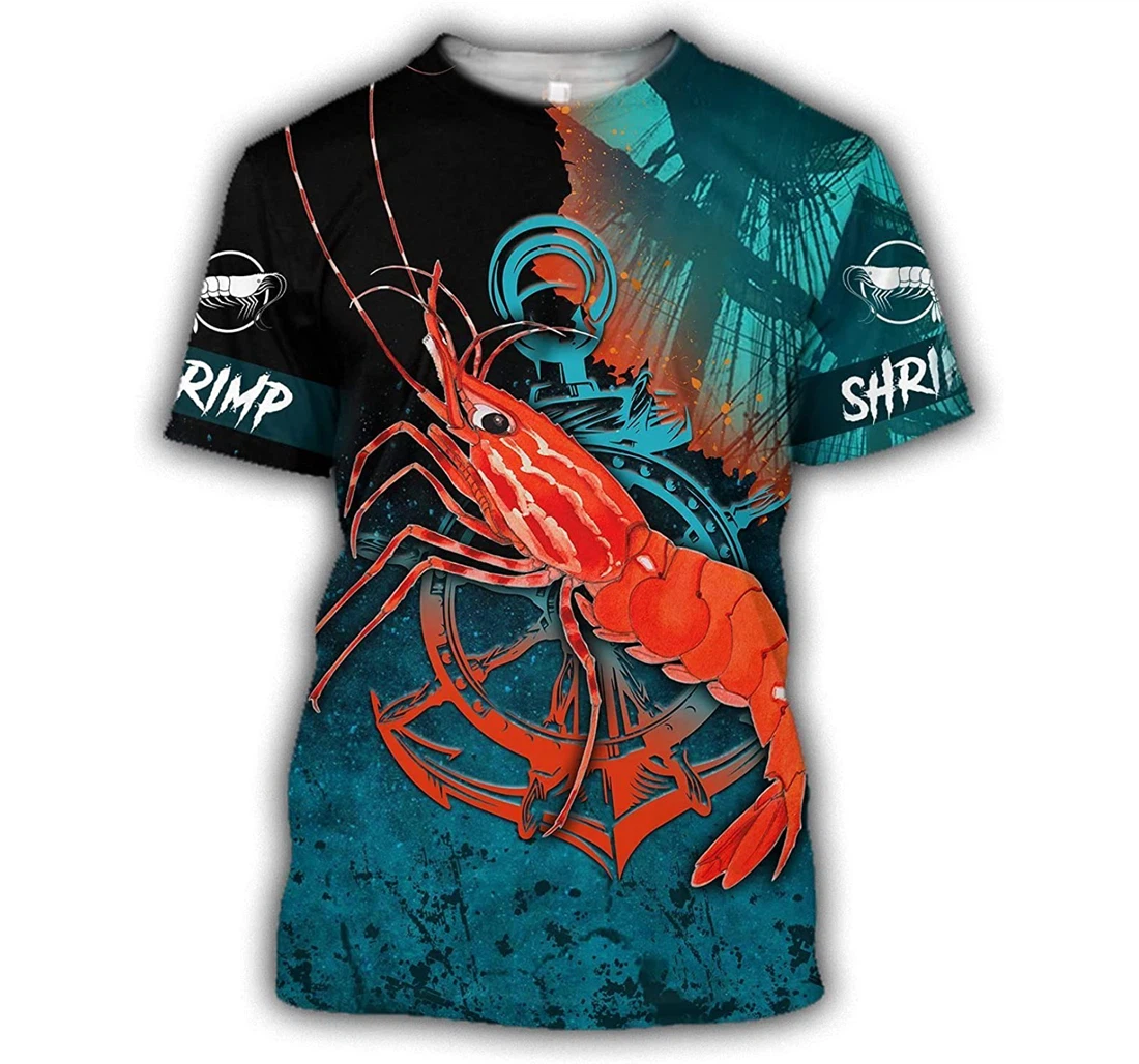Shrimp On The Helm Shirts - 3D Printed T-shirt