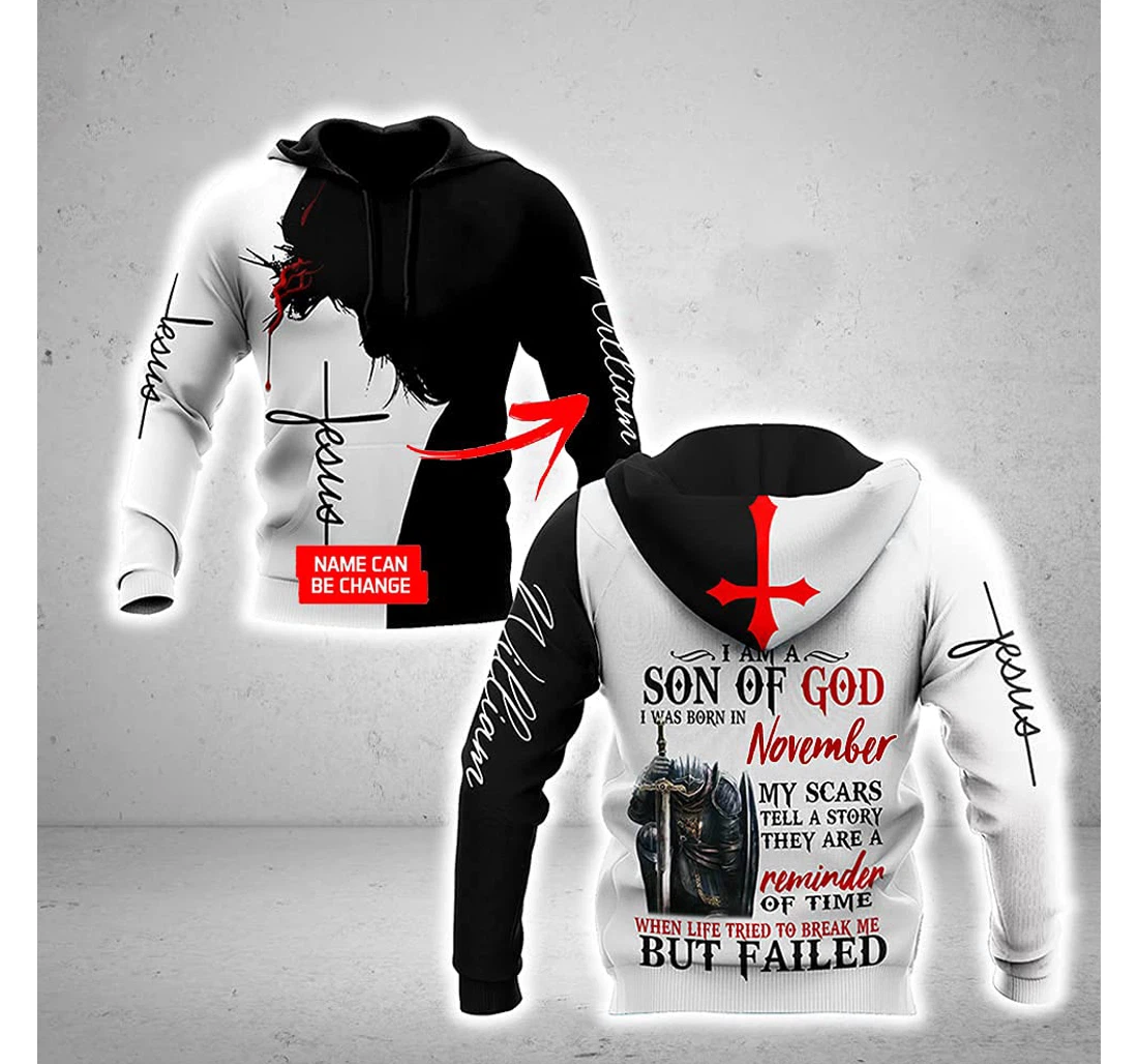 Customize December Son Of God 3d 3d Birthday Gift Christmas Or Friends F3 - 3D Printed Pullover Hoodie