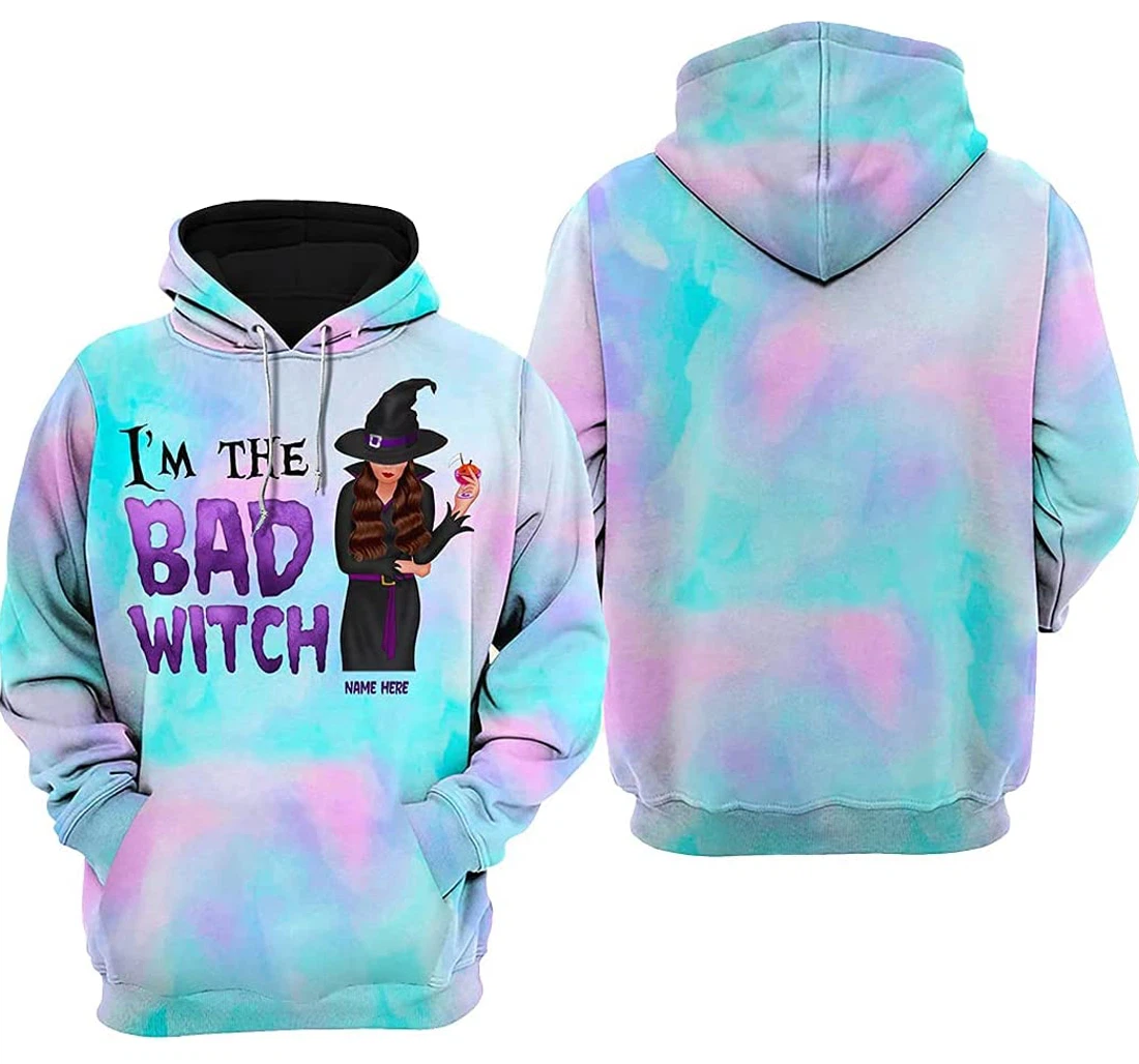 Personalized Witch I'm The Bad Witch Halloween Pefect Gift - 3D Printed T-shirt