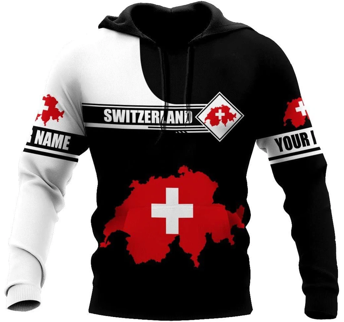 Switzerland All Overunisex & 3d Birthday Gift Christmas Or Friends D - 3D Printed Pullover Hoodie