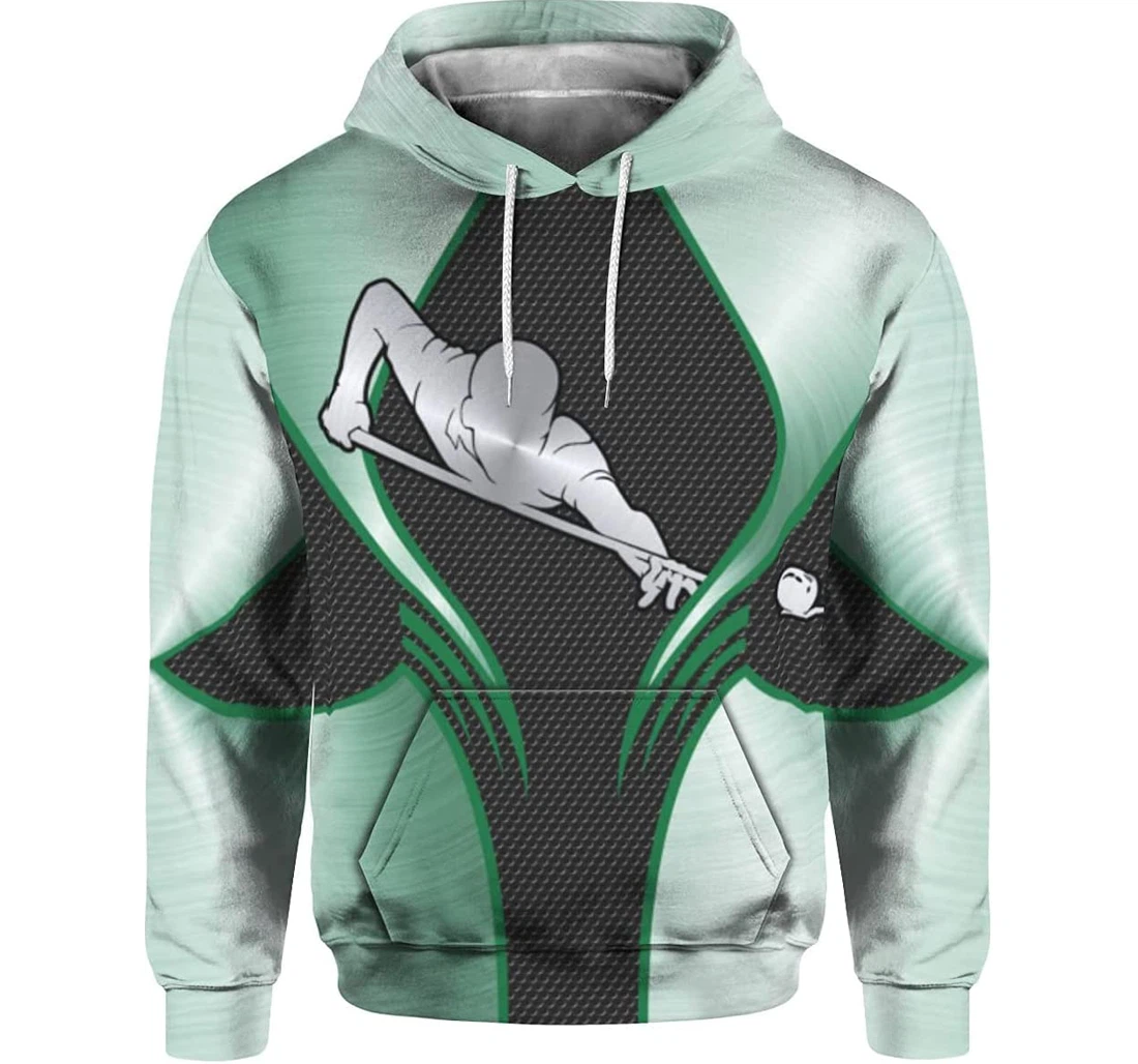 Billiards & 3d Birthday Gift Christmas Halloween Or Friends T2 - 3D Printed Pullover Hoodie