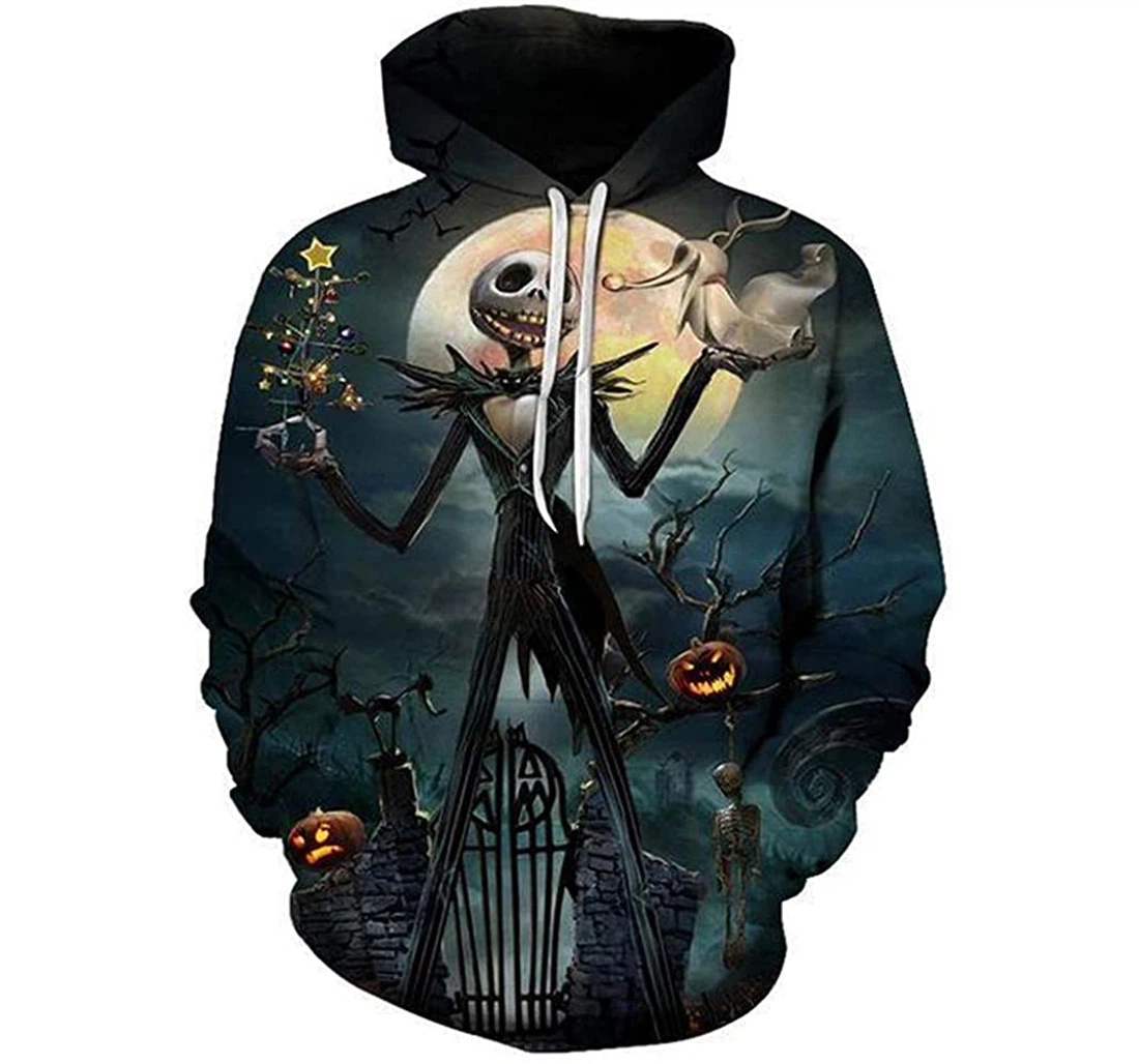 Nightmare Before Christmas - 3D Printed Pullover Hoodie