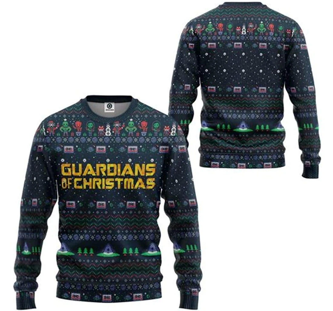 Guardians Of Christmas Jacket Included White - 3D Printed Pullover Hoodie