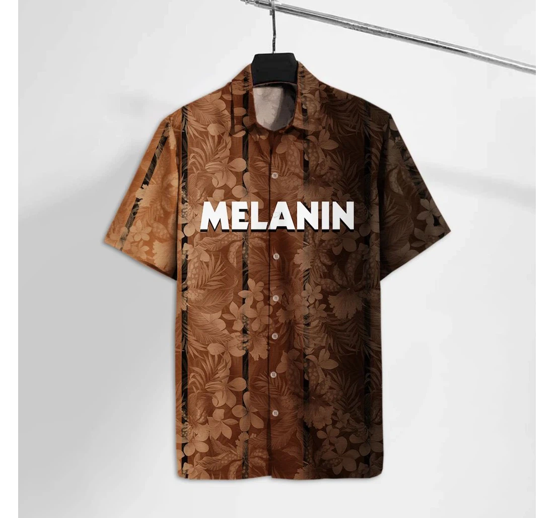 Personalized Blm Black Lives Matter Melanin Tshirt Hawaiian Shirt, Button Up Aloha Shirt For Men, Women