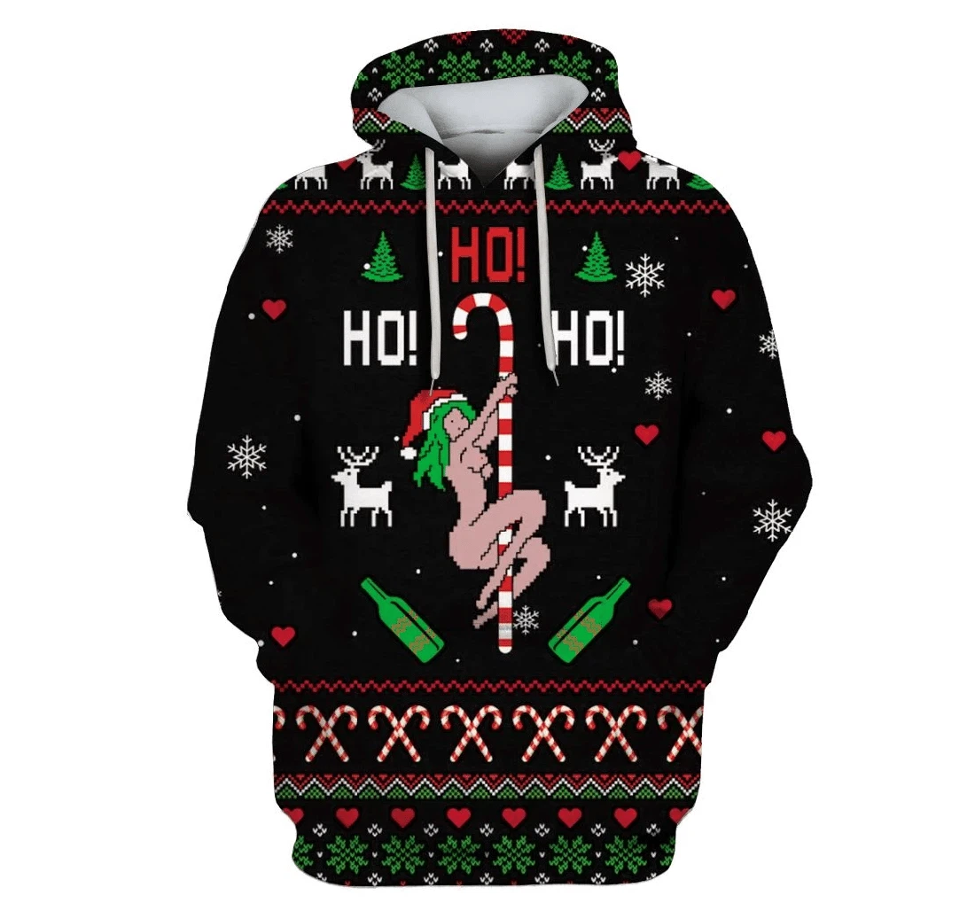 Sexy Dancer On Christmas Custom - 3D Printed Pullover Hoodie
