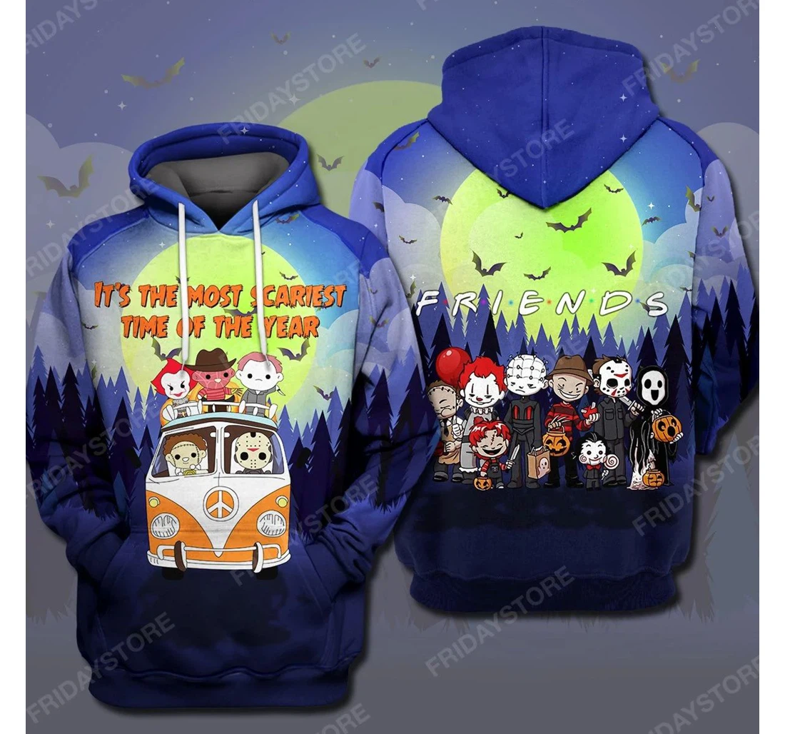 Horror Halloween It's The Most Scariest Time Of The Year - 3D Printed Pullover Hoodie