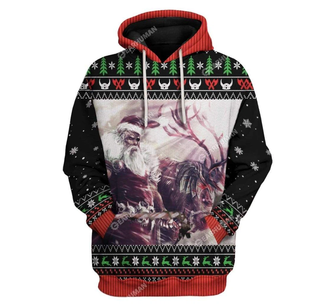 Ugly Christmas Sandin T-shirts - 3D Printed Pullover Hoodie