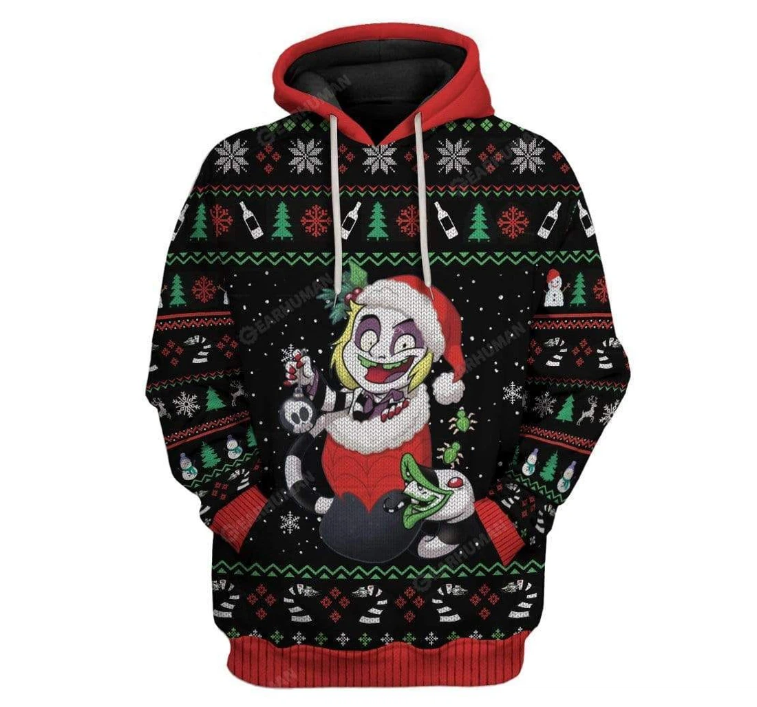 Ugly Christmas Stocking Stuffer Custom T-shirts - 3D Printed Pullover Hoodie
