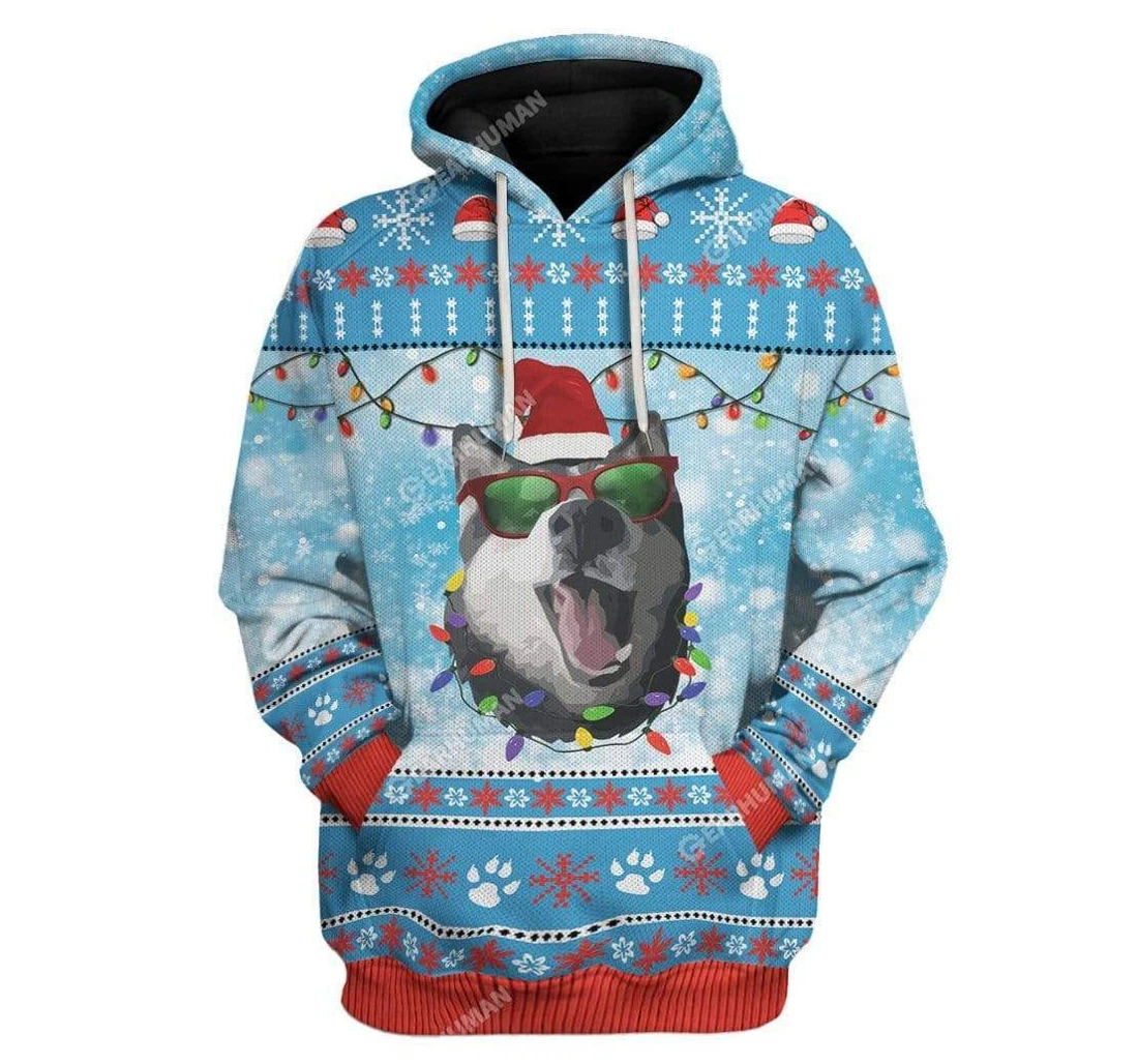 Ugly Christmas Husky T-shirts - 3D Printed Pullover Hoodie