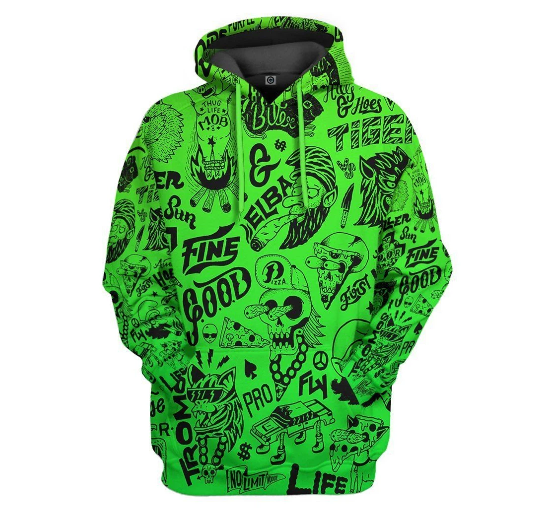 Halloween Nights On Wax Custom - 3D Printed Pullover Hoodie