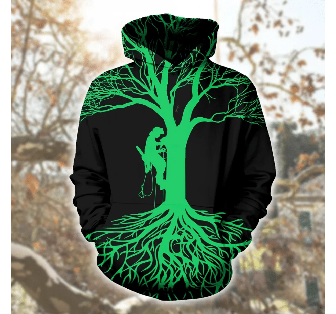 Personalized Logger Green Life - 3D Printed Pullover Hoodie
