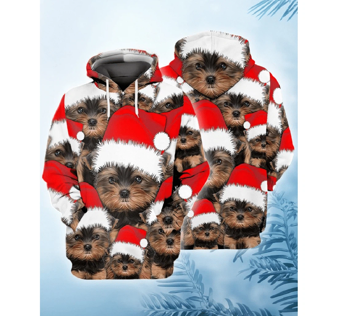 Yorkshire Terrier Sana Christmas - 3D Printed Pullover Hoodie