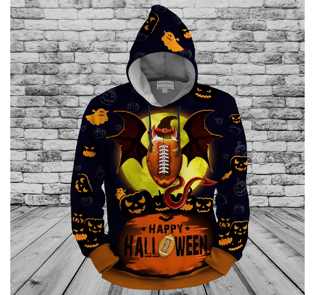 Amazing Football Halloween - 3D Printed Pullover Hoodie