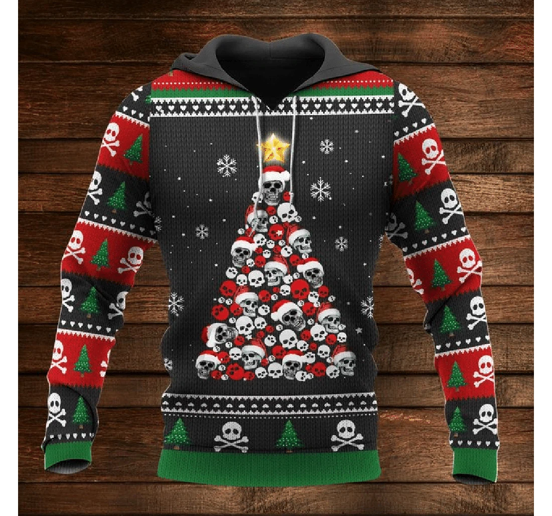 Vladoart Knitting Pattern Ugly Christmas Hp - 3D Printed Pullover Hoodie