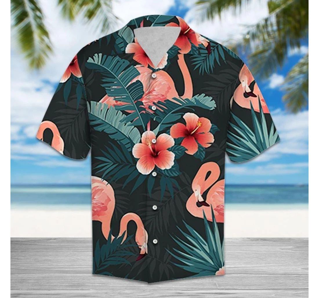 Personalized Felobo Flamingo T Hawaiian Shirt, Button Up Aloha Shirt For Men, Women