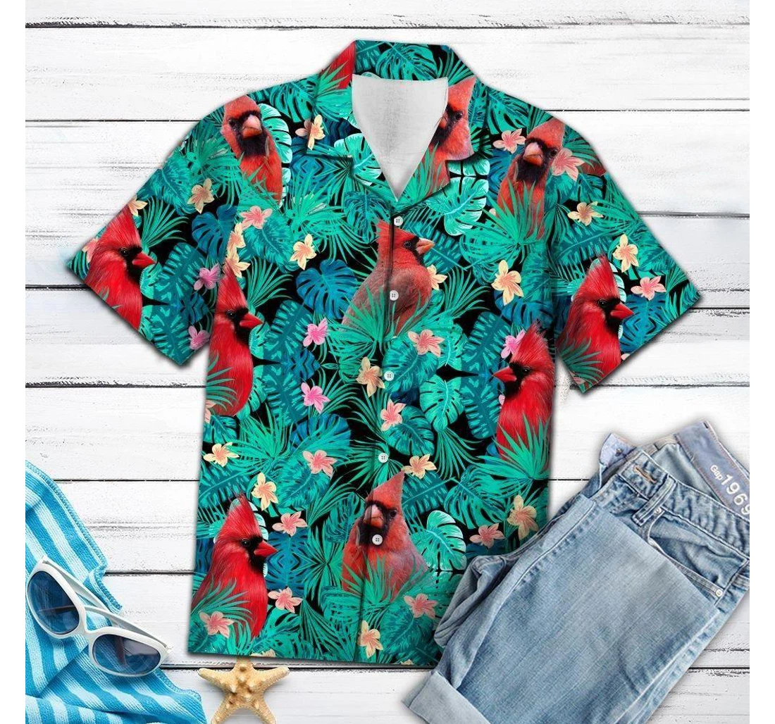 Personalized Felobo Cardinal T Hawaiian Shirt, Button Up Aloha Shirt For Men, Women