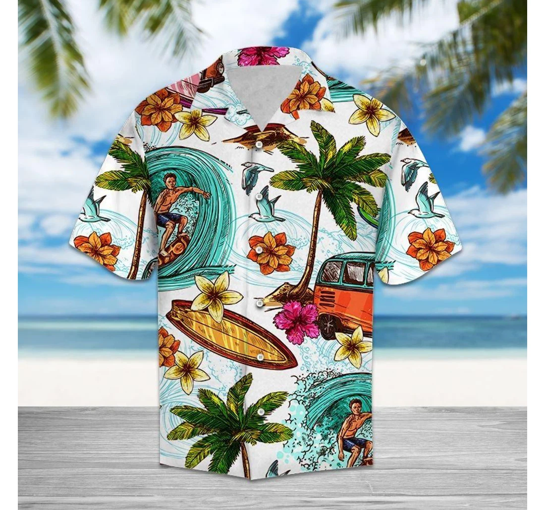 Personalized Felobo Surfing T Hawaiian Shirt, Button Up Aloha Shirt For Men, Women