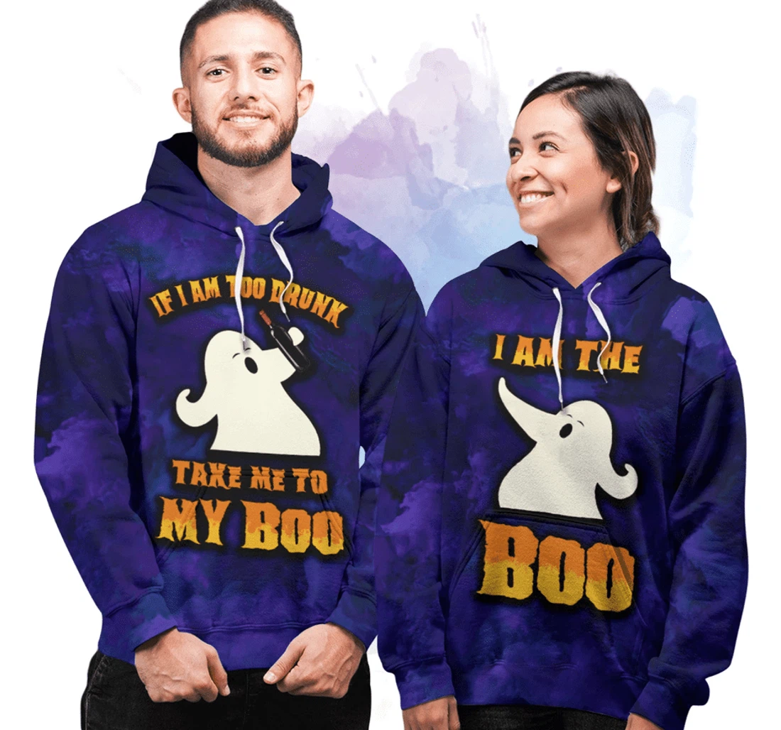 Halloween If I'm Too Drunk Healthy Fabric Polyester - 3D Printed Pullover Hoodie