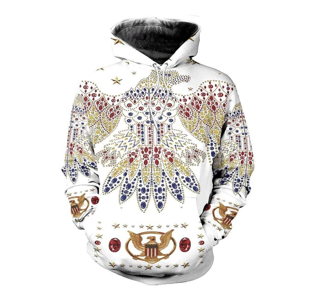 Personalized Awesome Music Star Elvis Presley Hoodied - 3D Printed Pullover Hoodie