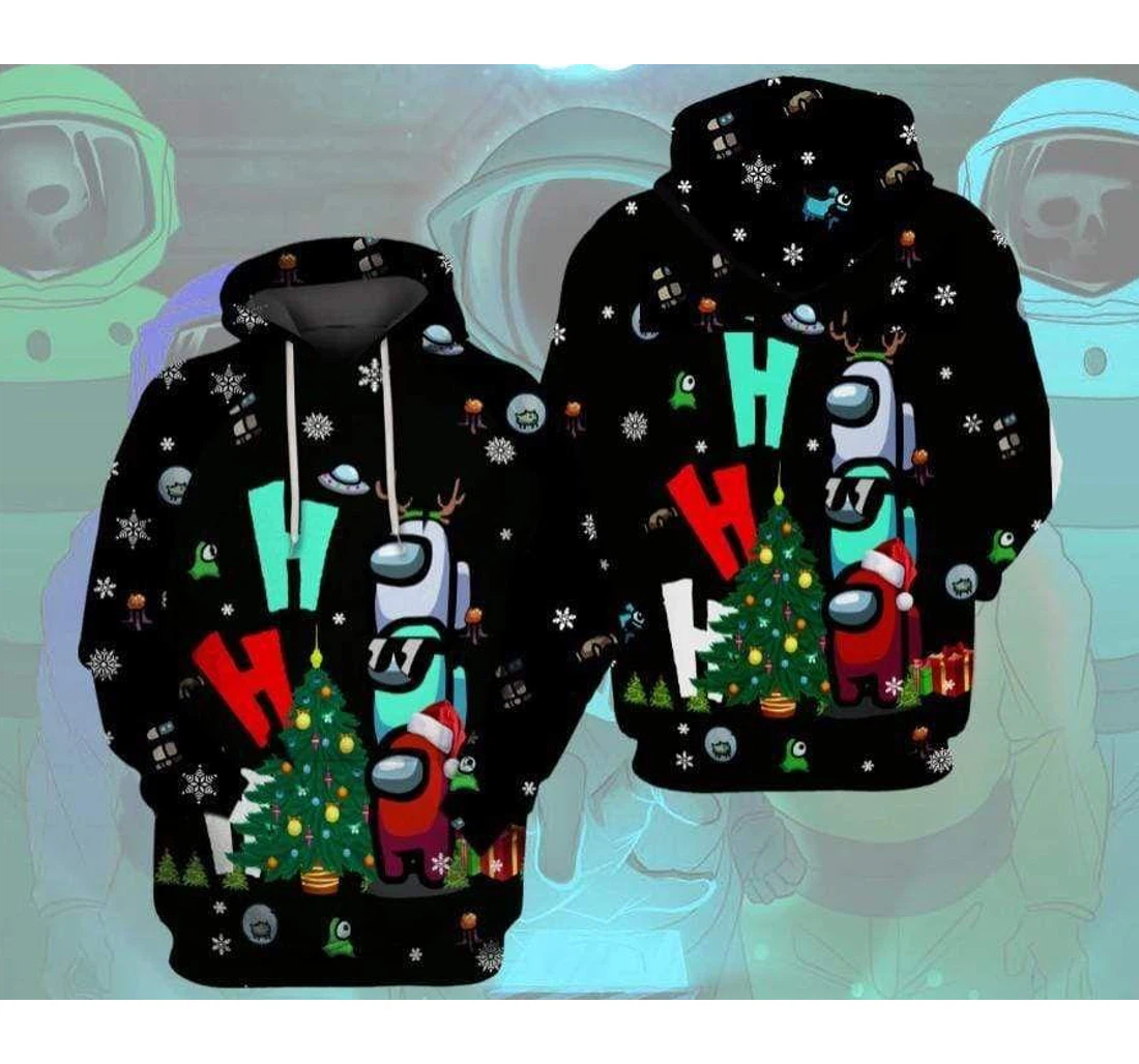 Am Christmas Ho Ho Ho - 3D Printed Pullover Hoodie