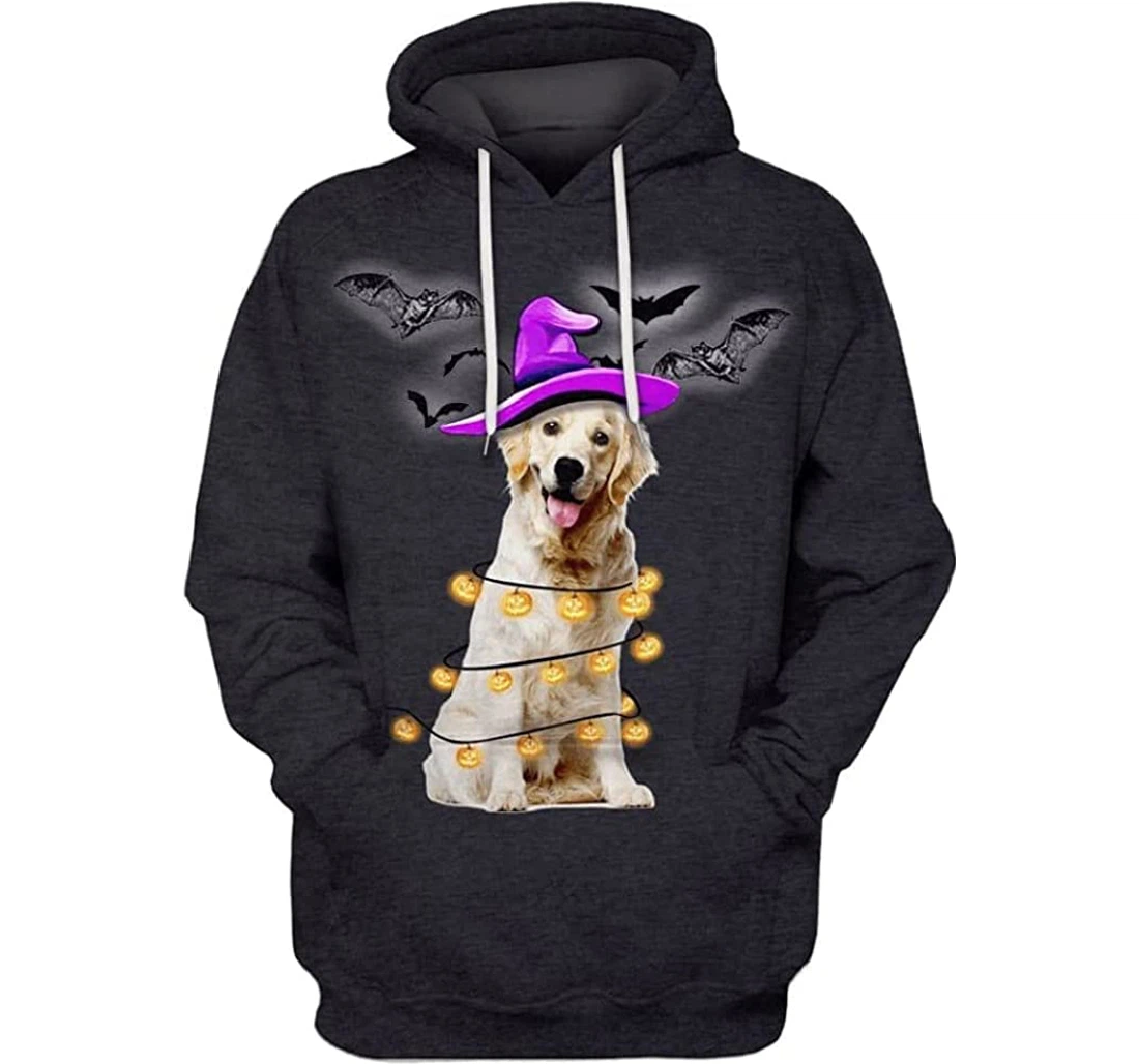 Labrador Retriever Halloween Witch 3d Gifts Friends Or Yourself - 3D Printed Pullover Hoodie