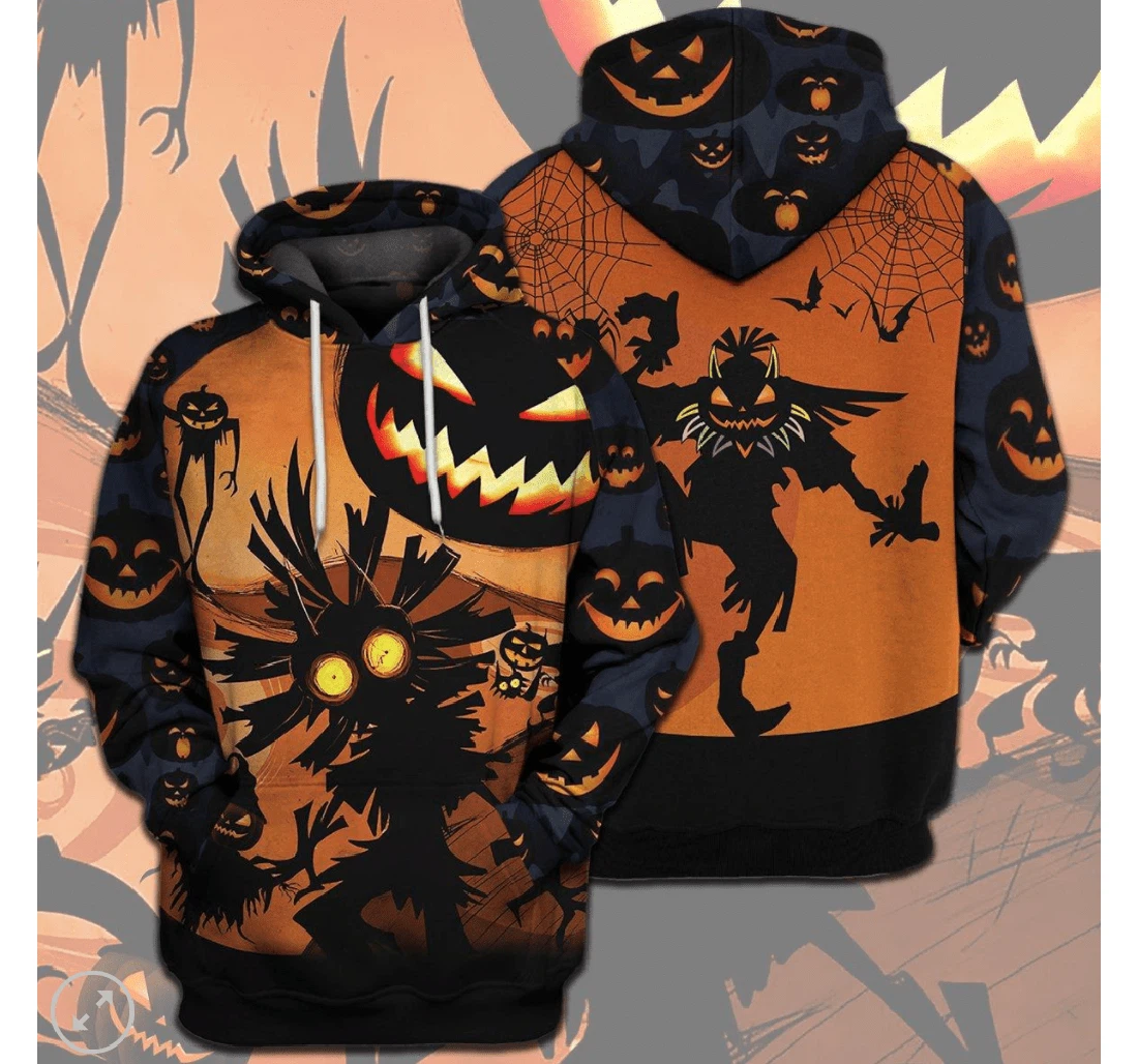 Halloween Evil Pumkin Is Coming - 3D Printed Pullover Hoodie