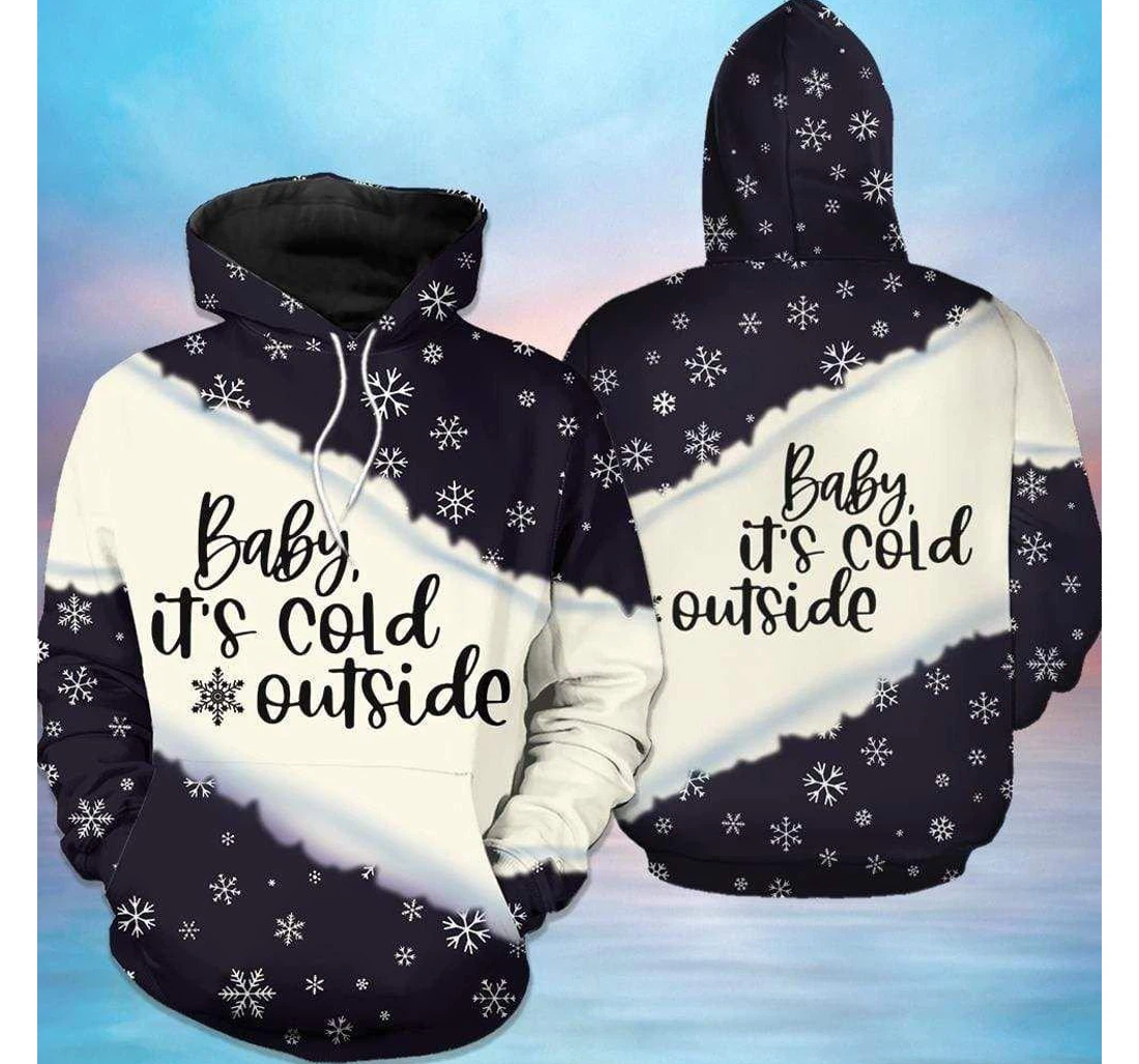 Christmas Baby Its Cold Outside Sweater - 3D Printed Pullover Hoodie
