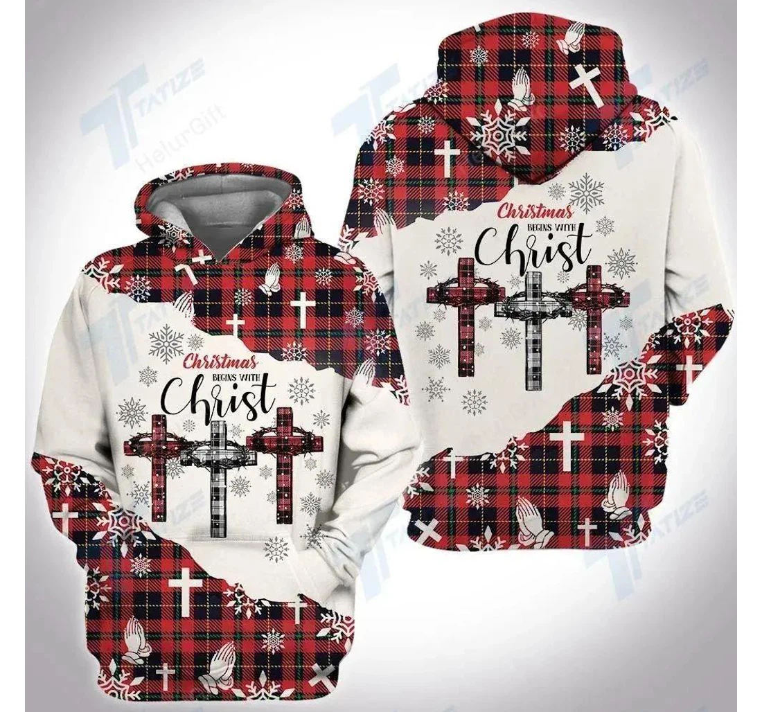 Christmas Jesus Bomber Jacket - 3D Printed Pullover Hoodie