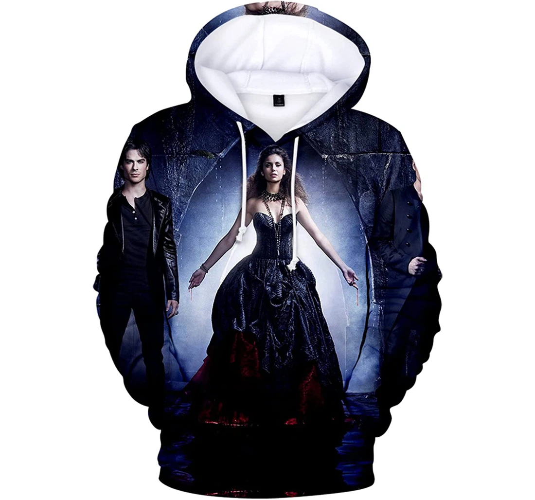 The Vampire Diaries Friends Cup Harajuku Tracksuit - 3D Printed Pullover Hoodie