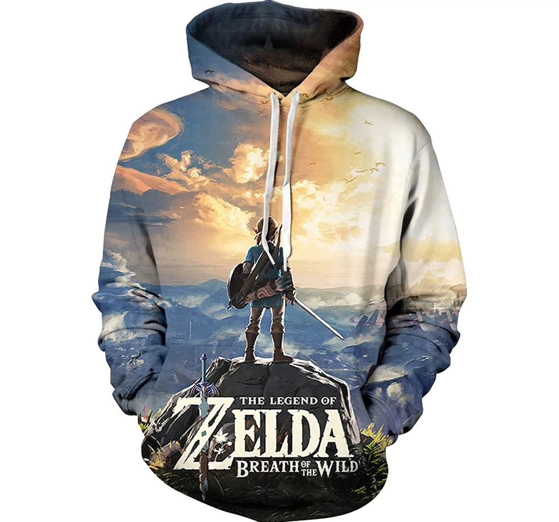 Men's Legend Of Zelda Link Pattern Fashion - 3D Printed Pullover Hoodie