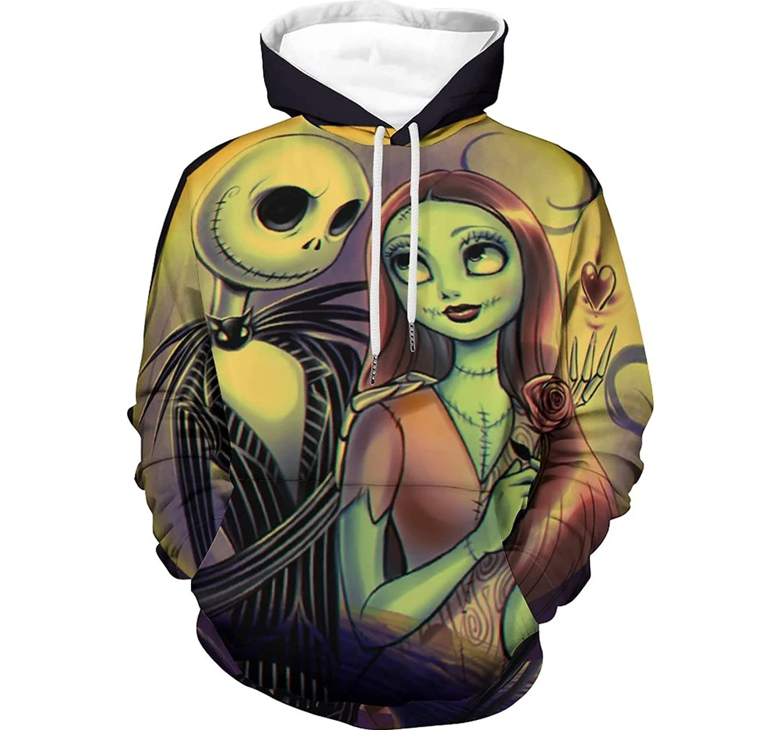 Halloween Chris-tmas Story With Pockets Sweater - 3D Printed Pullover Hoodie