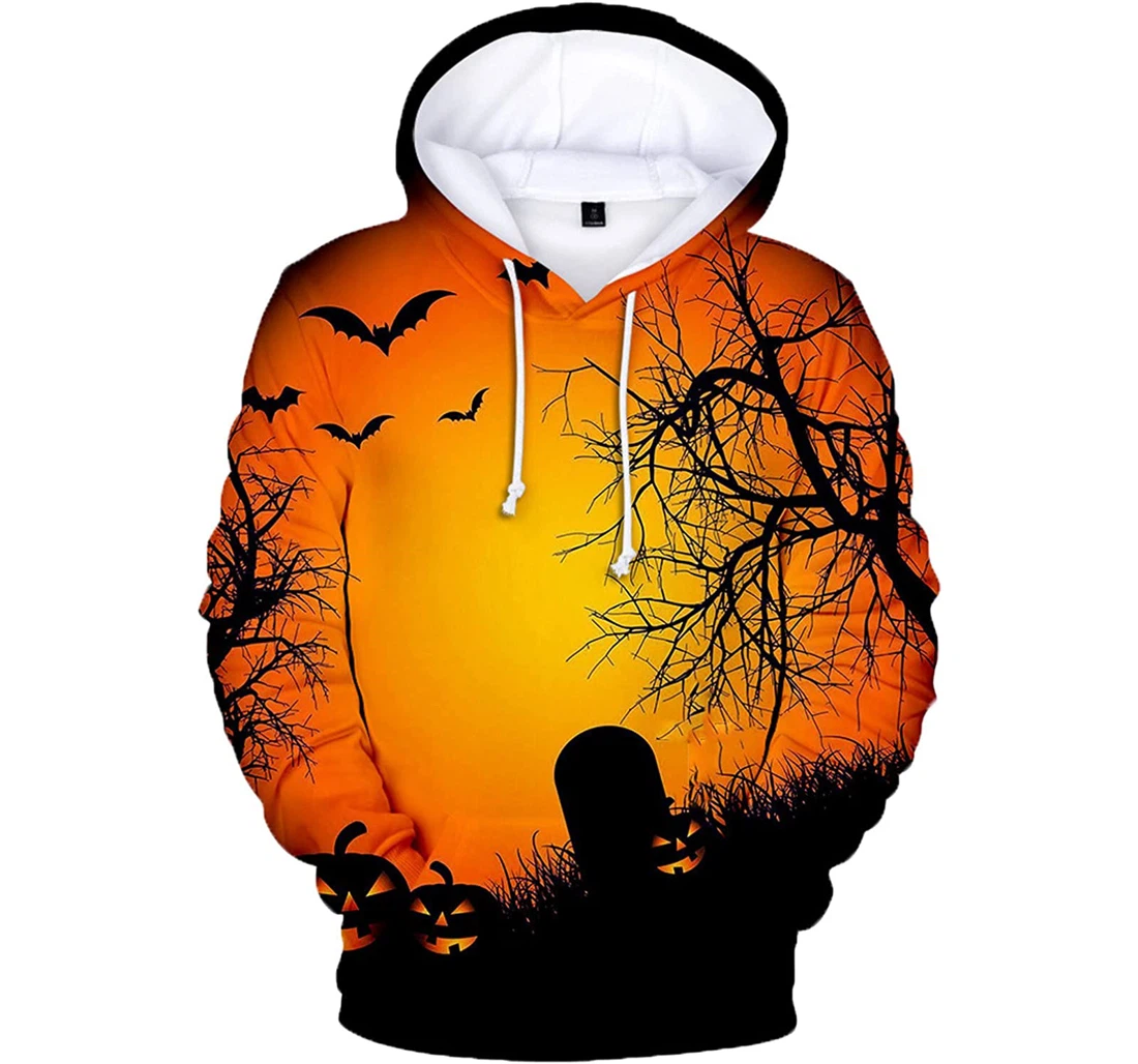 Fashion Halloween Mens Sport Party - 3D Printed Pullover Hoodie