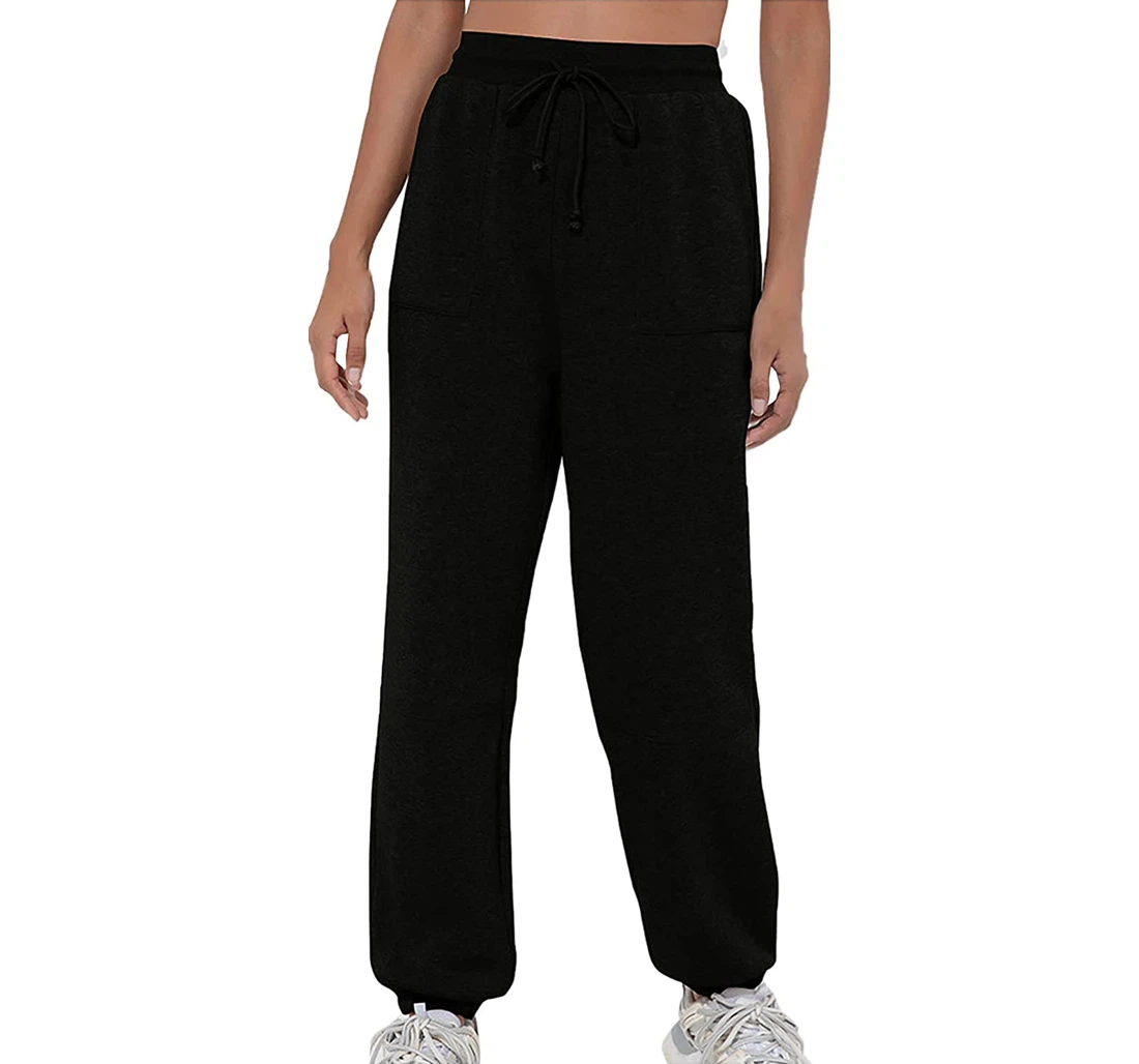 Cinch Thick Warm Elastic Waist Athletic Loose Fit Lounge Sweatpants, Joggers Pants With Drawstring For Men, Women