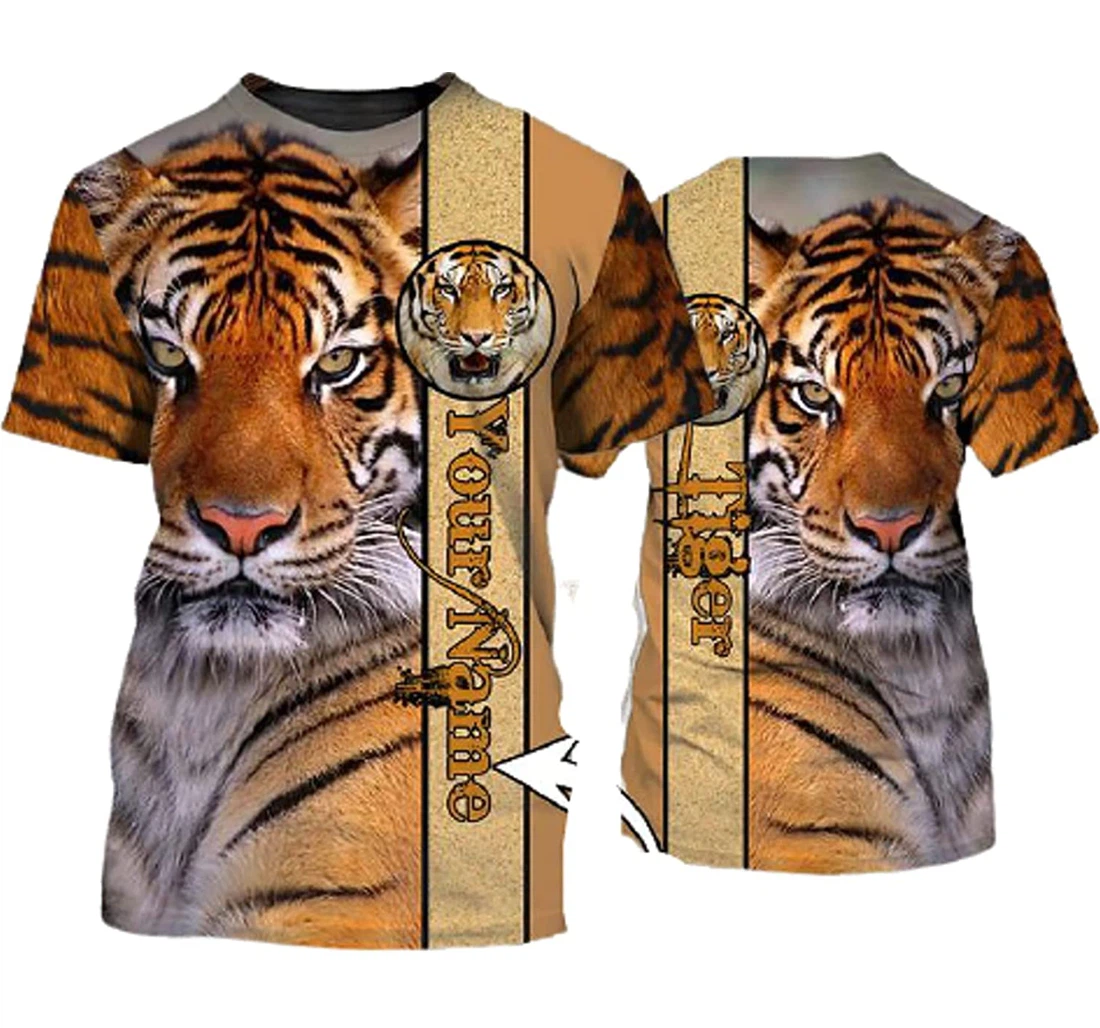 Personalized Name Tiger Lord Of The Forest 3d Sportwear Up Hd - 3D Printed T-shirt