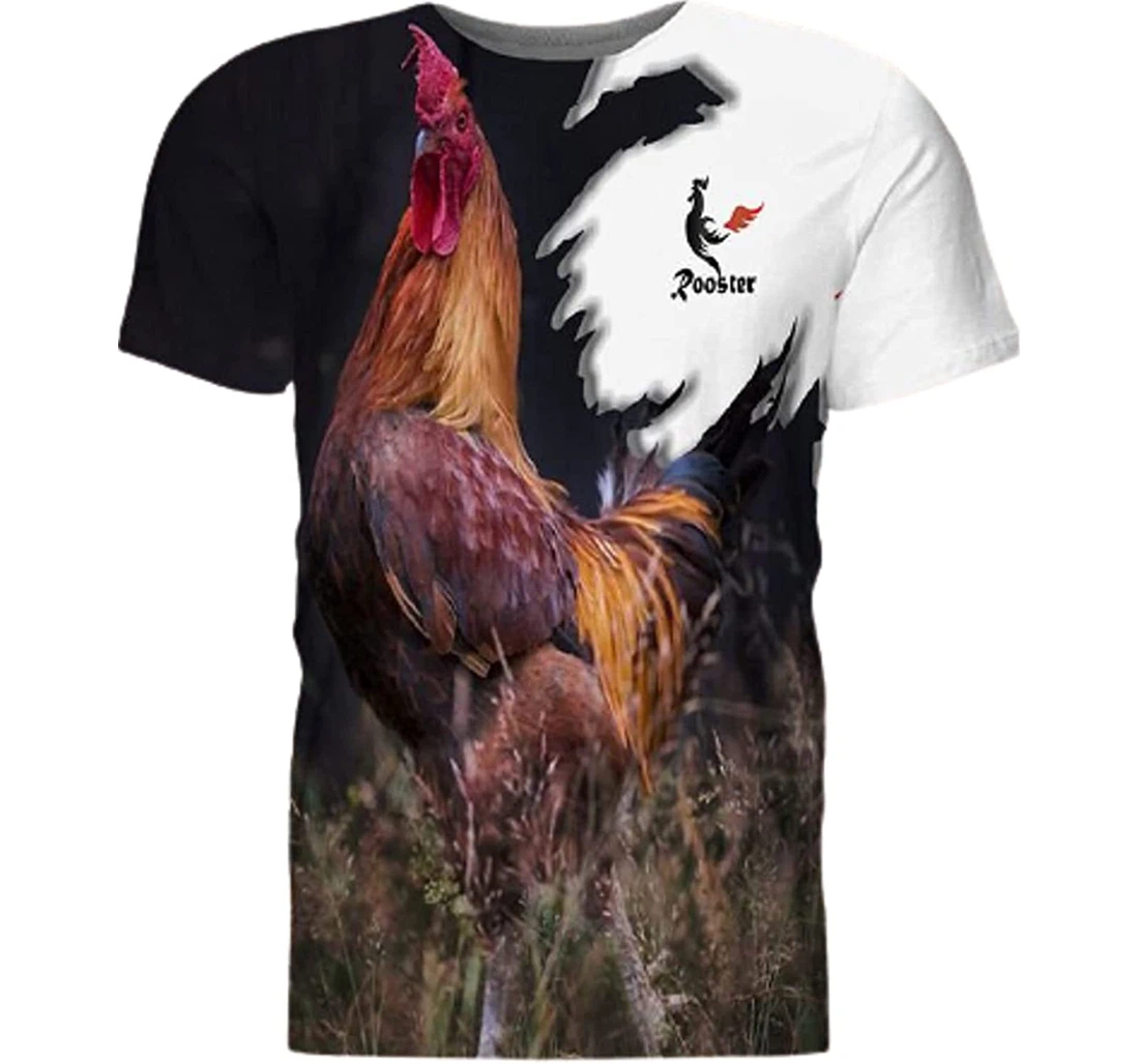 Rooster Sportwear Up Hd - 3D Printed T-shirt