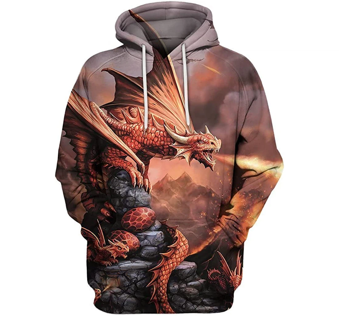 Mother Of Dragon Sportwear Up - 3D Printed Pullover Hoodie