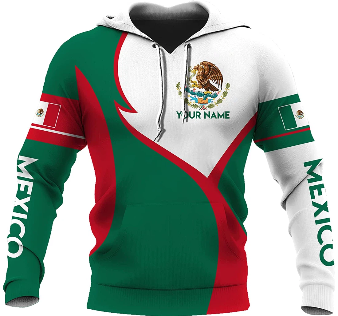 Mexico Perionalized Shirts Up - 3D Printed Pullover Hoodie