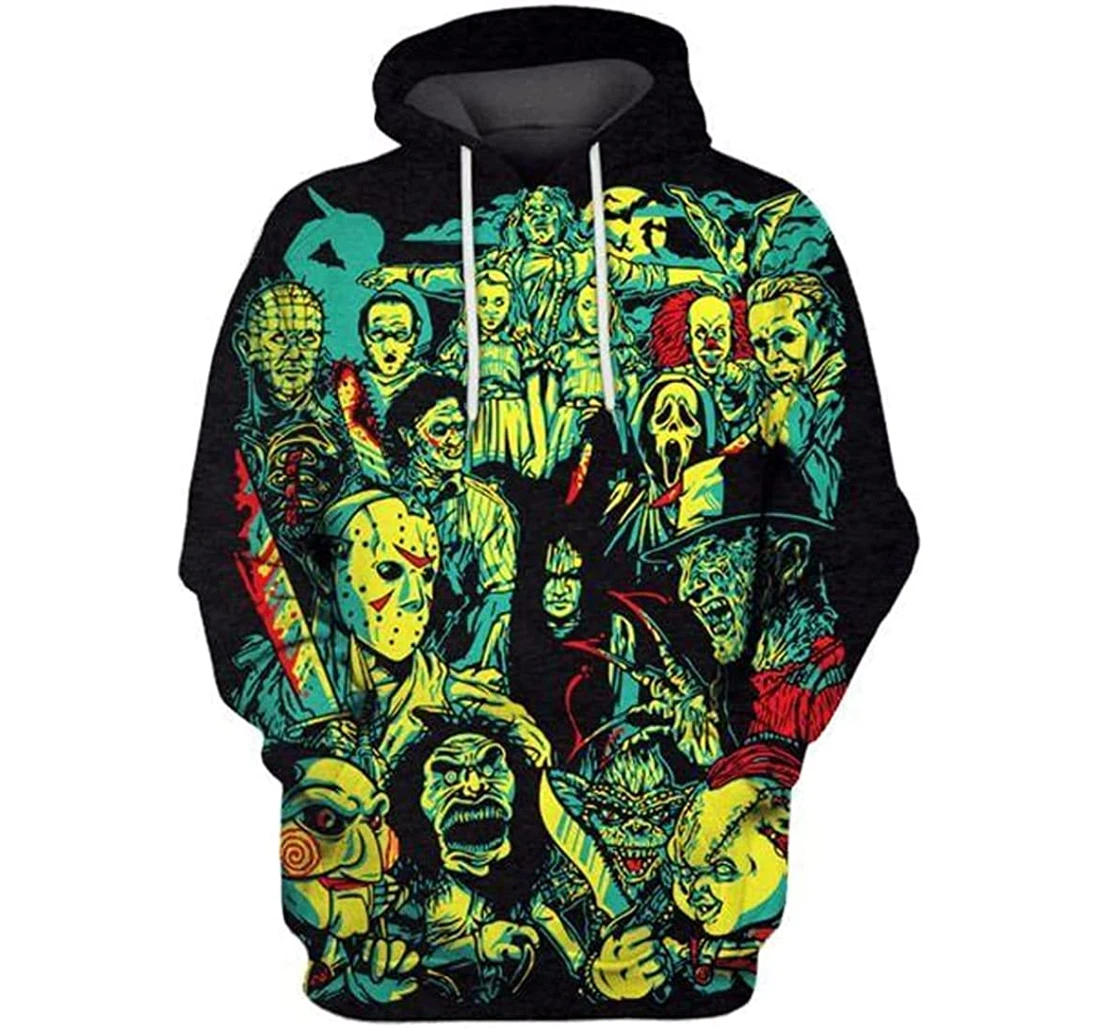 Amazing Halloween Pattern Sportwear Up - 3D Printed Pullover Hoodie