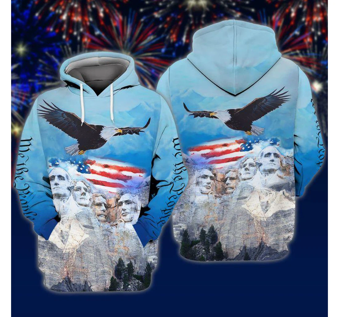 Founding Fathers We The People American Eagle - 3D Printed Pullover Hoodie
