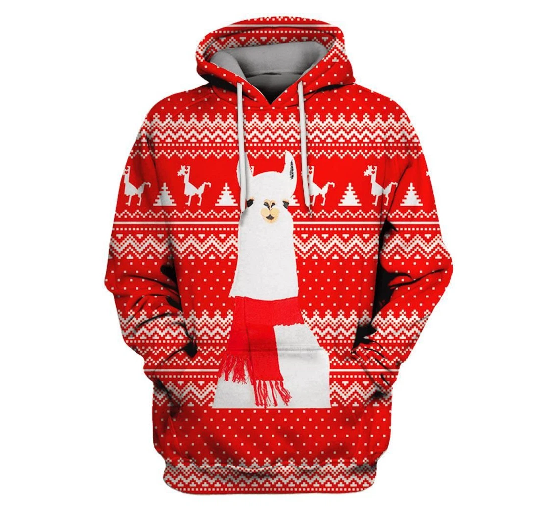 Christmas Custom - 3D Printed Pullover Hoodie