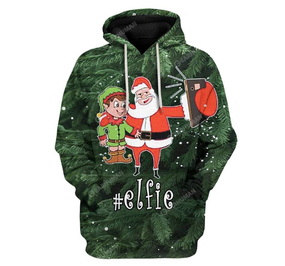 Christmas Santa Custom - 3D Printed Pullover Hoodie