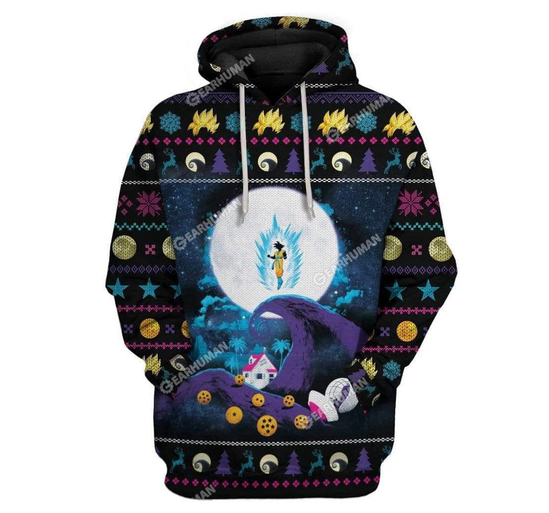 Ugly Dragonball Z Nightmare Before Christmas Custom Hoodies-t-shirts Apparel - 3D Printed Pullover Hoodie