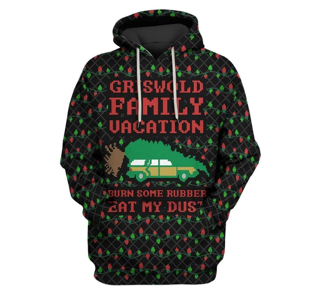 Custom Ugly Christmas Griswold Family Vacation - 3D Printed Pullover Hoodie