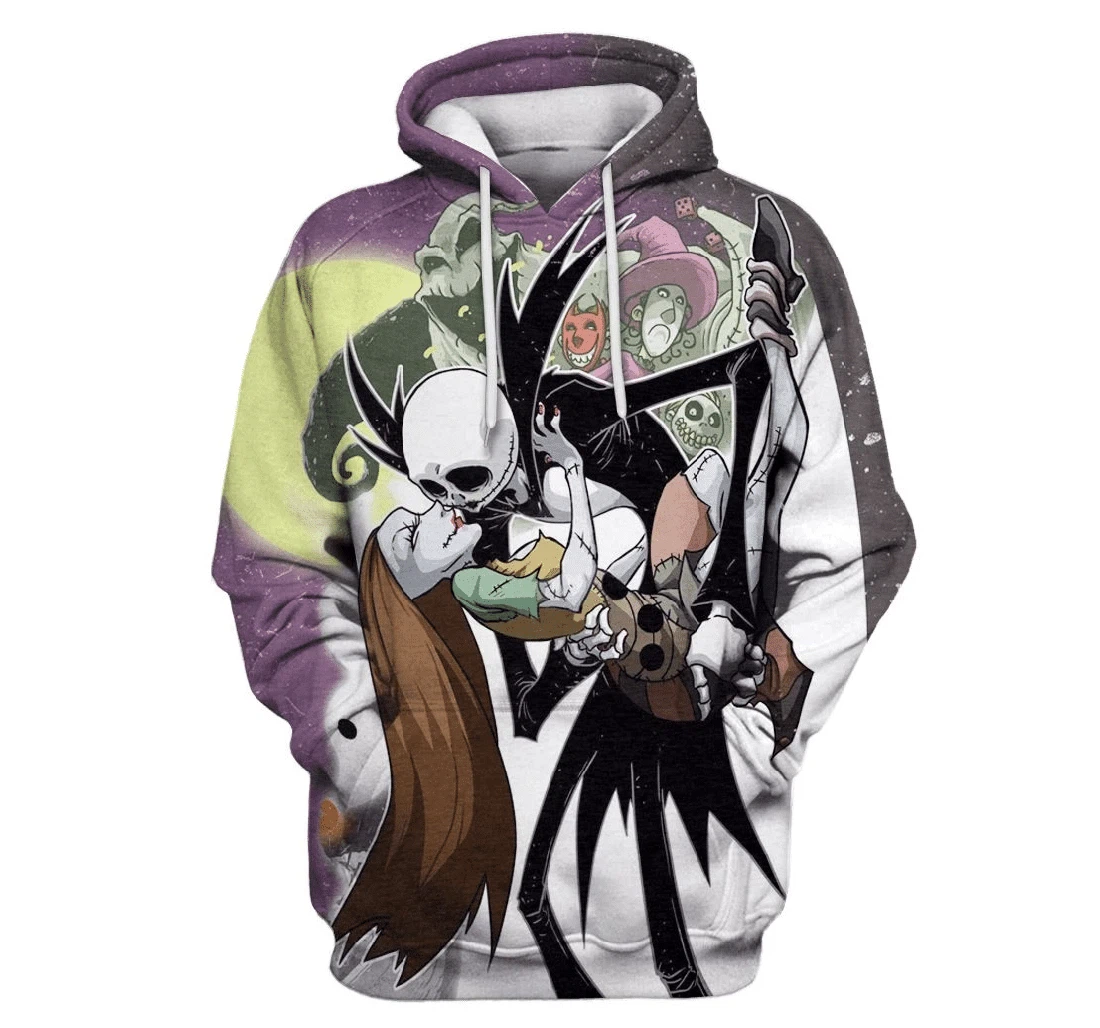 Nightmare Before Christmas Custom - 3D Printed Pullover Hoodie