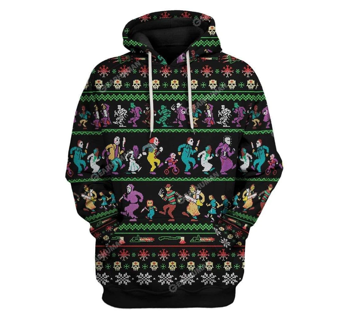 Ugly Mass Murder Custom Hoodies-t-shirts Christmas Sweater Jumper - 3D Printed Pullover Hoodie